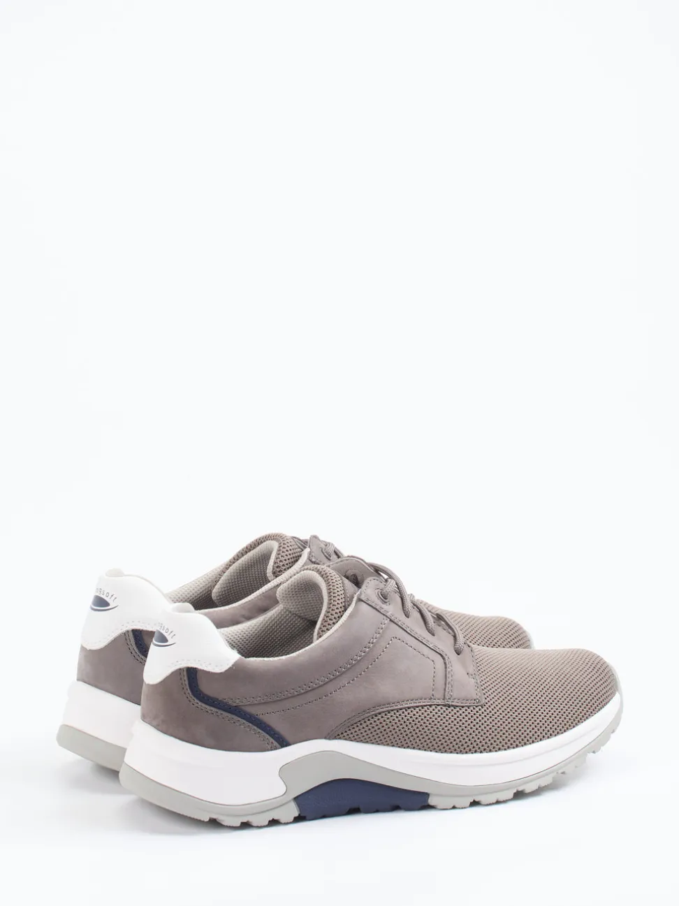 Pius Gabor – Sneaker aus Nubukleder und Mesh grau