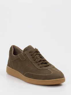 Pius Gabor – Sneaker aus Nubukleder in Olivgrün