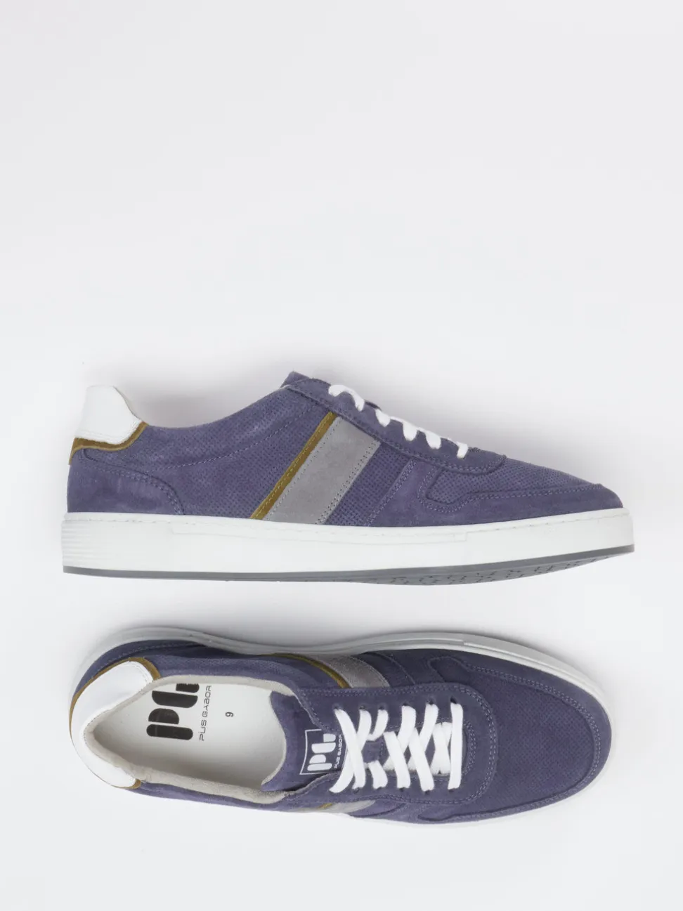 Pius Gabor – Sneaker aus Veloursleder Dunkelblau