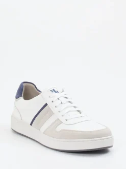 Pius Gabor – Sneaker aus Velour- und Glattleder Weiß