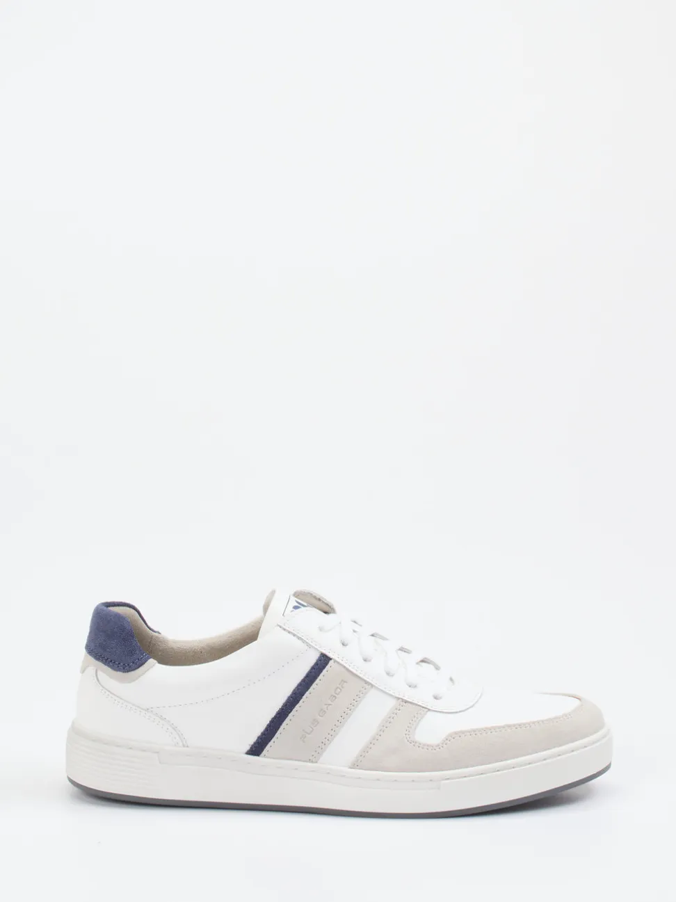 Pius Gabor – Sneaker aus Velour- und Glattleder Weiß