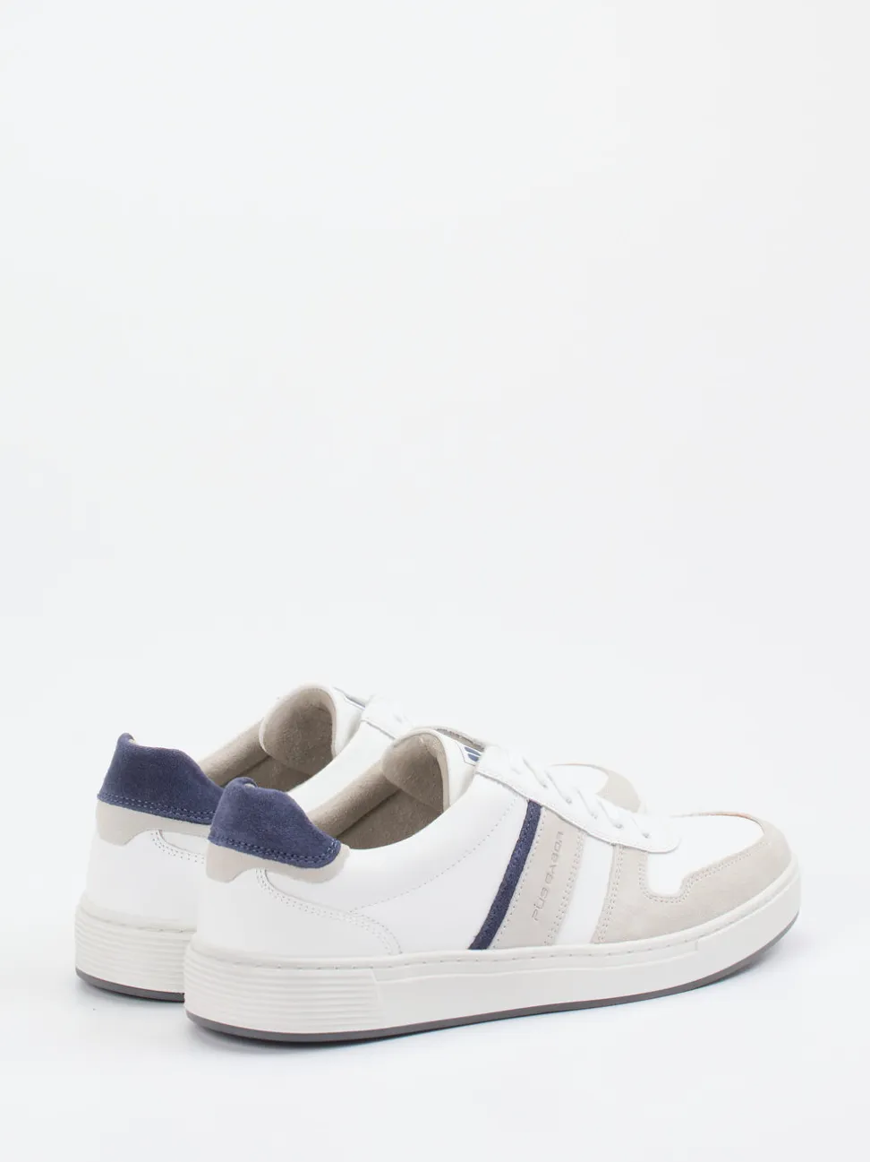 Pius Gabor – Sneaker aus Velour- und Glattleder Weiß