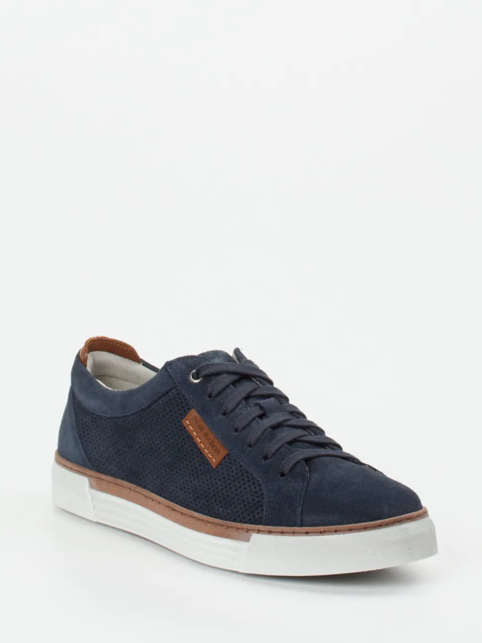 Pius Gabor – Sneaker aus Veloursleder Dunkelblau