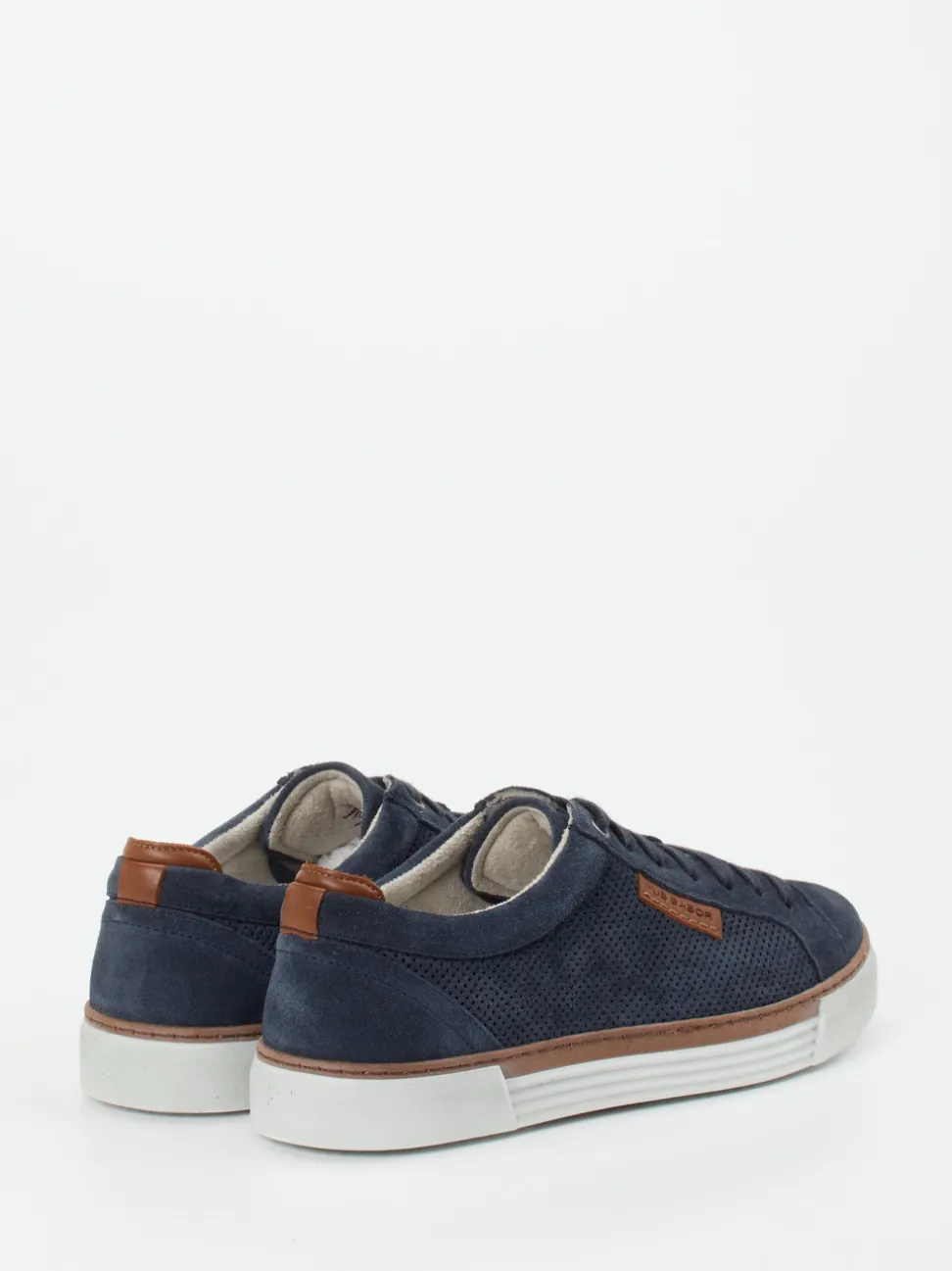 Pius Gabor – Sneaker aus Veloursleder Dunkelblau
