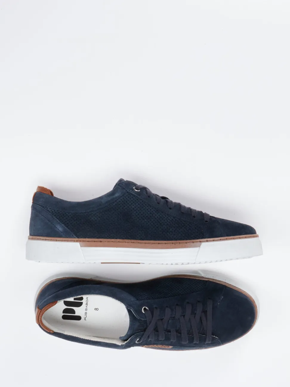 Pius Gabor – Sneaker aus Veloursleder Dunkelblau