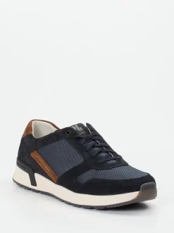 Pius Gabor – Sneaker aus Veloursleder und Mesh blau