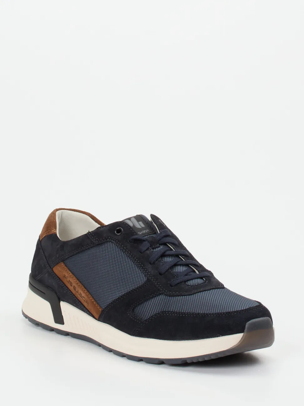 Pius Gabor – Sneaker aus Veloursleder und Mesh blau
