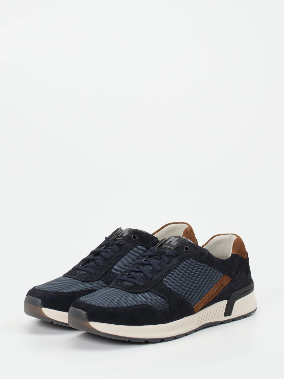 Pius Gabor – Sneaker aus Veloursleder und Mesh blau