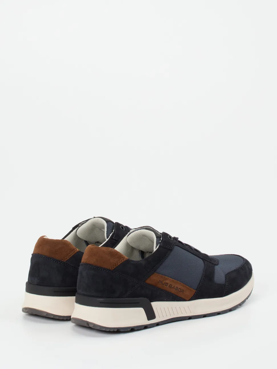 Pius Gabor – Sneaker aus Veloursleder und Mesh blau
