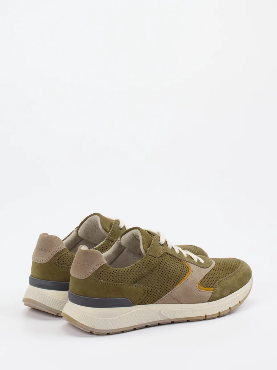 Pius Gabor – Sneaker aus Veloursleder olivgrün