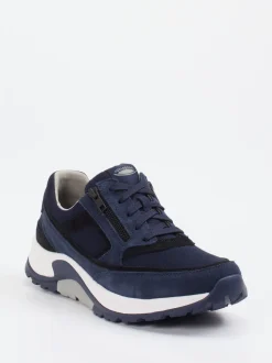 Pius Gabor – Sneaker aus Veloursleder und Mesh marineblau