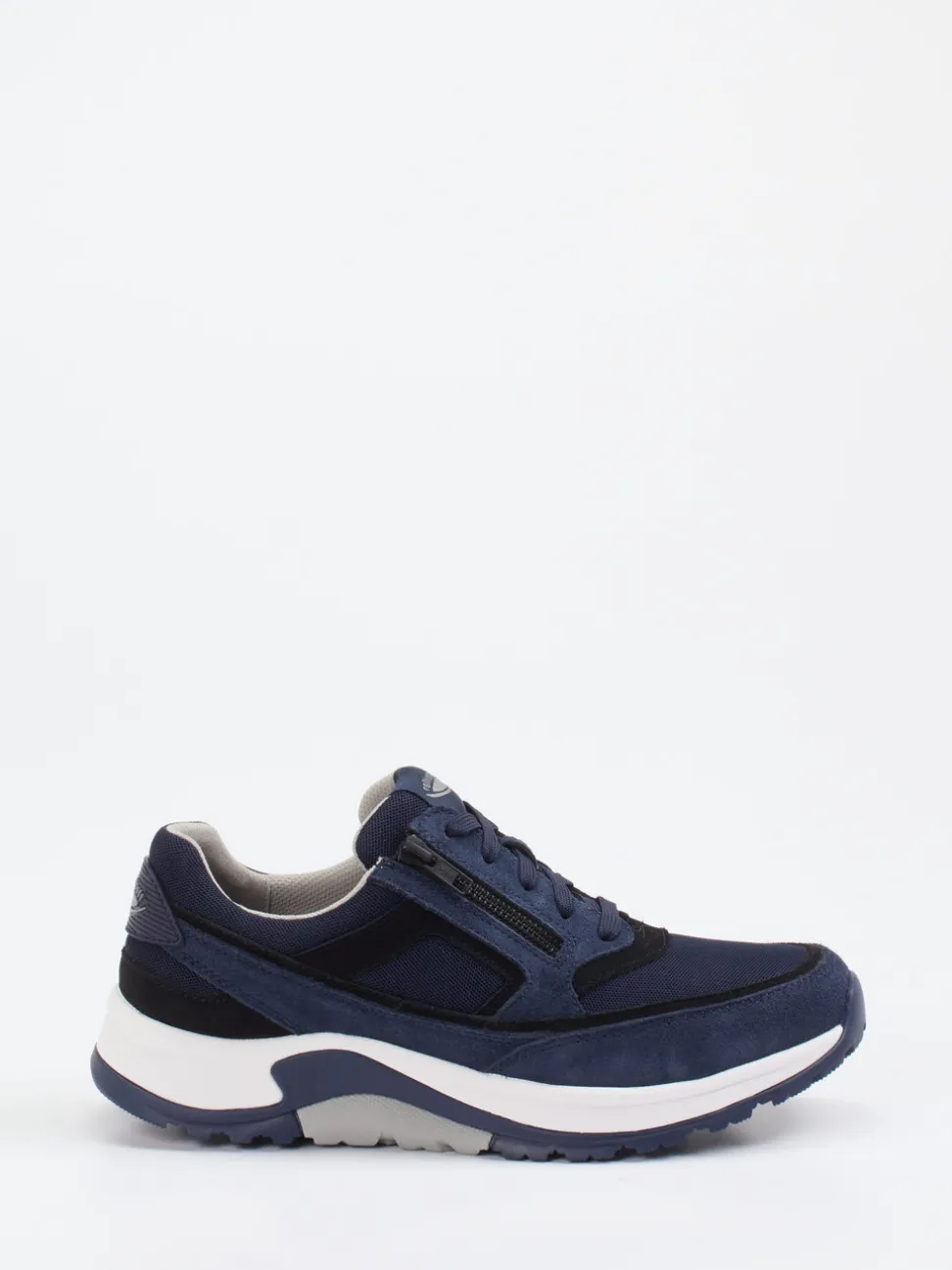Pius Gabor – Sneaker aus Veloursleder und Mesh marineblau