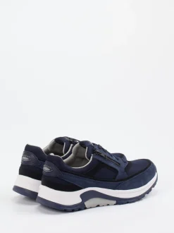 Pius Gabor – Sneaker aus Veloursleder und Mesh marineblau