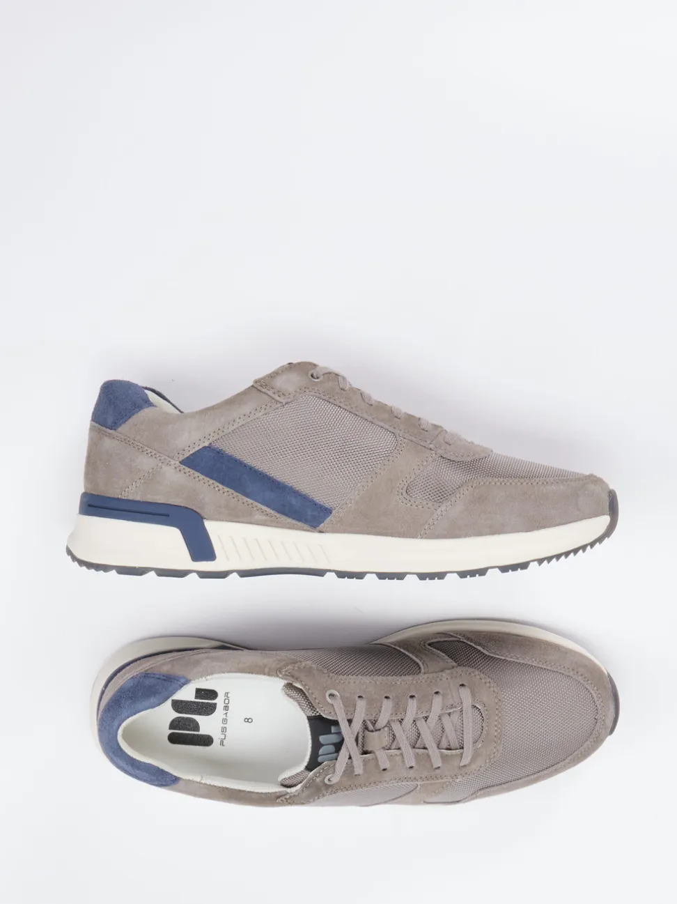 Pius Gabor – Sneaker aus Veloursleder in Taupe