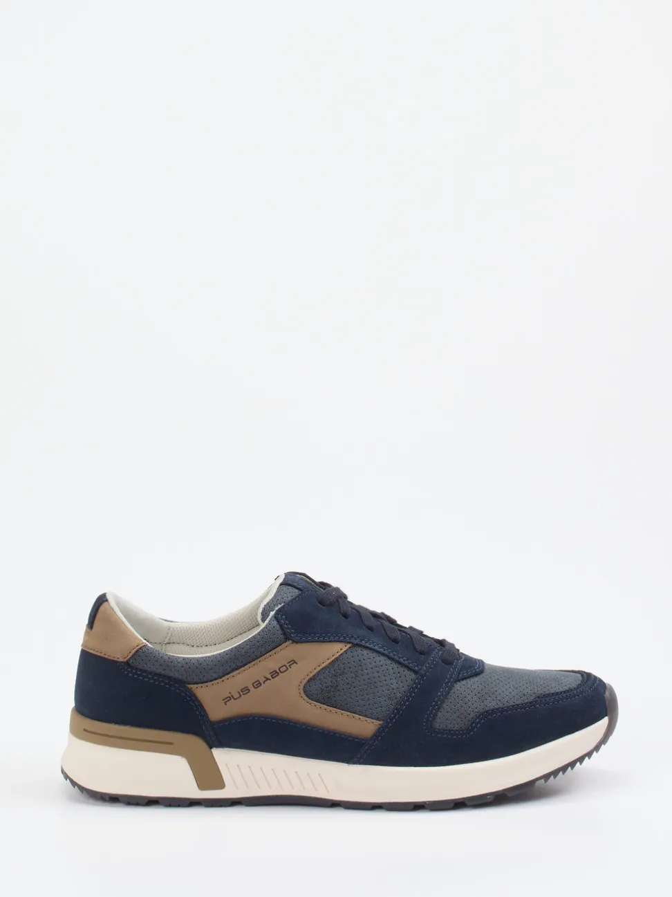Pius Gabor – Sneaker aus Veloursleder und Mesh blau