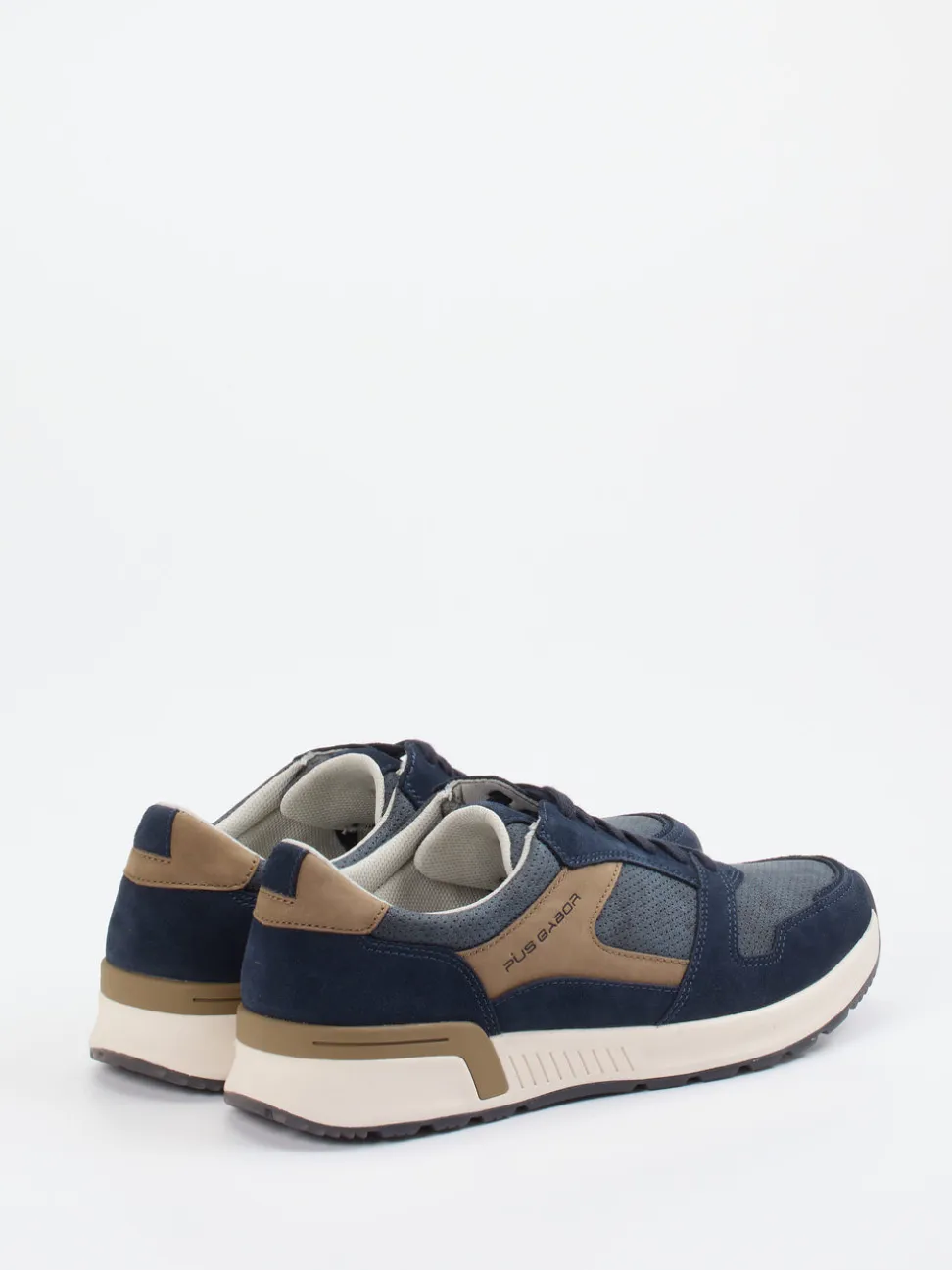 Pius Gabor – Sneaker aus Veloursleder und Mesh blau