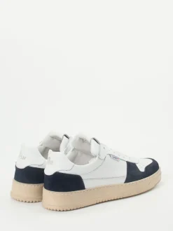 Play One – Sneaker aus Kalbleder weiß-blau