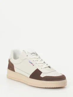 Play One – Sneaker aus Kalbleder und Veloursleder Beige