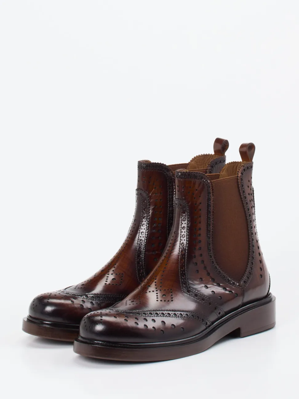 Pons Quintana – Chelsea Boots aus Kalbleder Dunkelbraun
