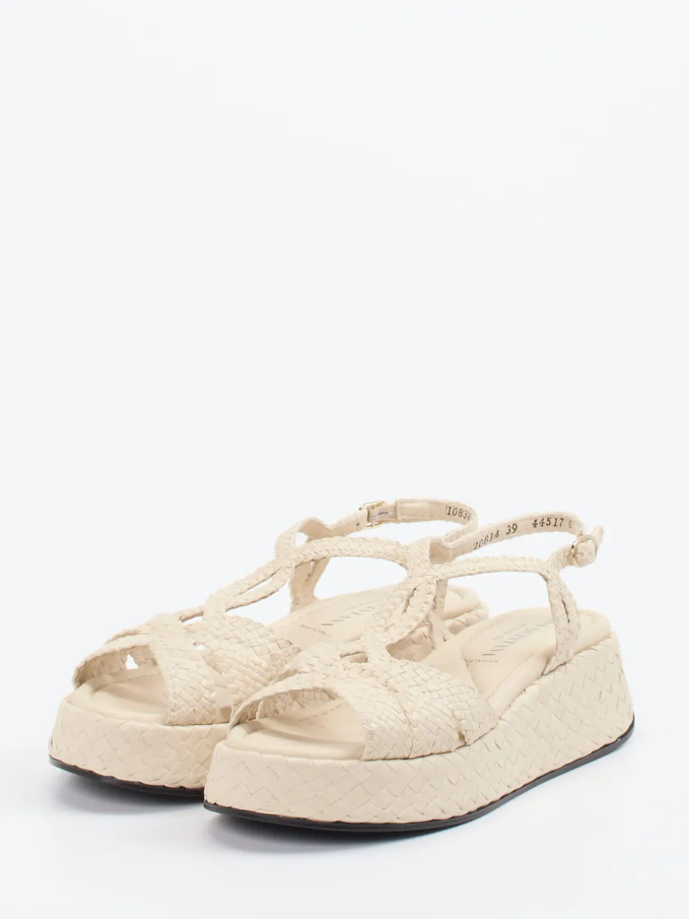 Pons Quintana – Plateau-Sandale aus Ziegenleder Beige