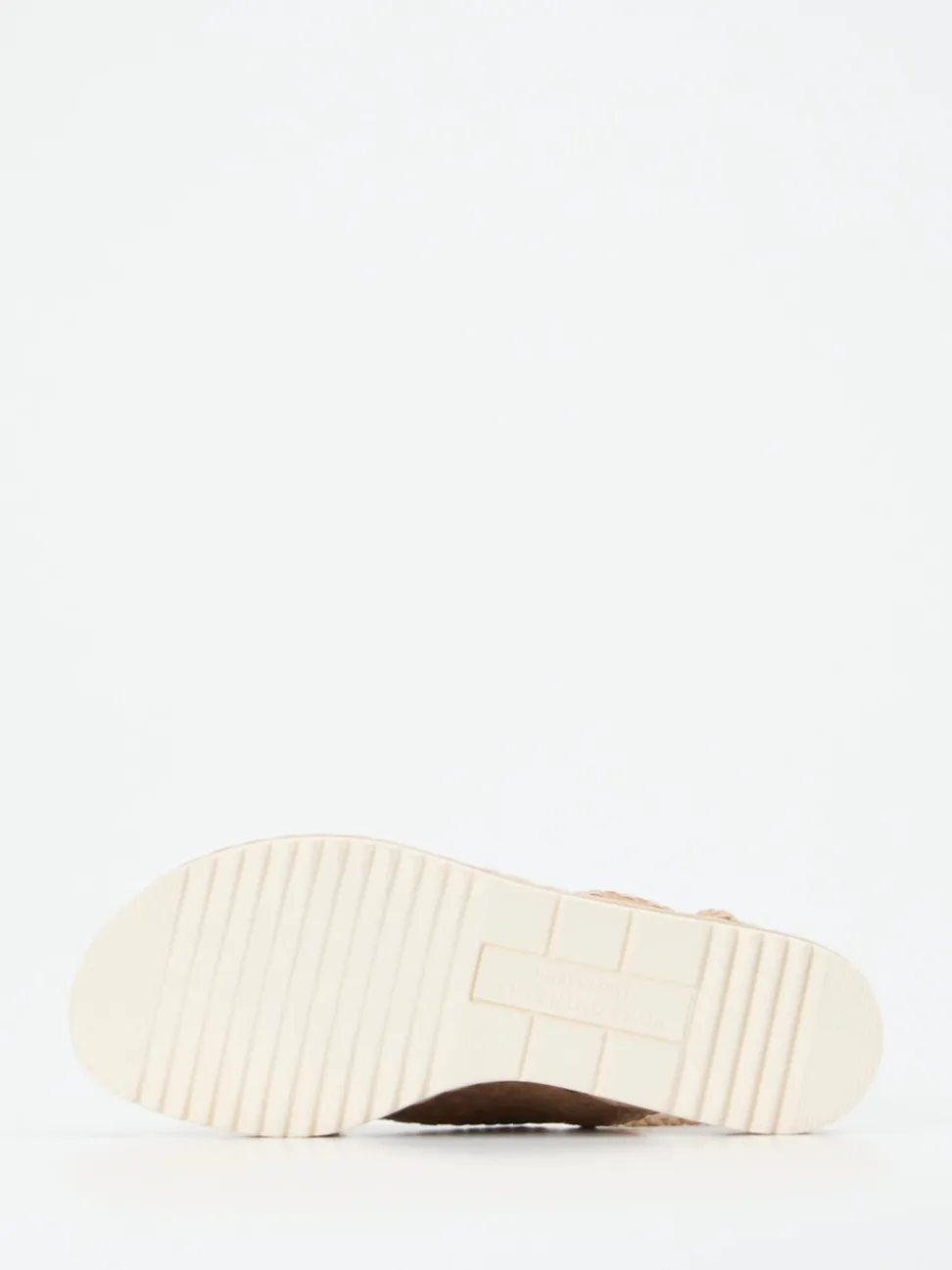 Pons Quintana – Plateau-Sandale aus Flechtleder beige