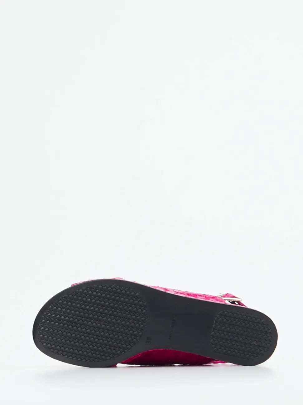 Pons Quintana – Plateau-Sandale aus Flechtleder Fuchsia