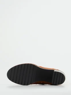 Pons Quintana – Plateau-Stiefeletten aus Veloursleder Cognac