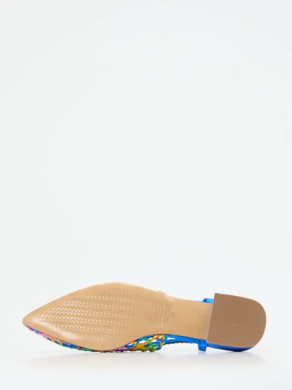 Pons Quintana – Slingpumps aus Flechtleder multicolor