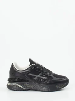 Premiata – Chunky Sneaker aus Kalbleder und Nylon Schwarz
