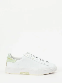Premiata – Low-Top Sneaker aus Kalbleder weiß