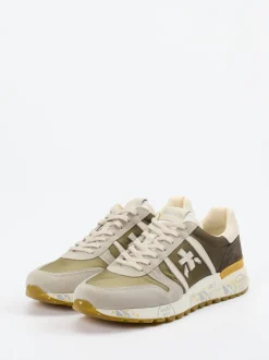 Premiata – Retro-Sneaker aus Veloursleder und Nylon