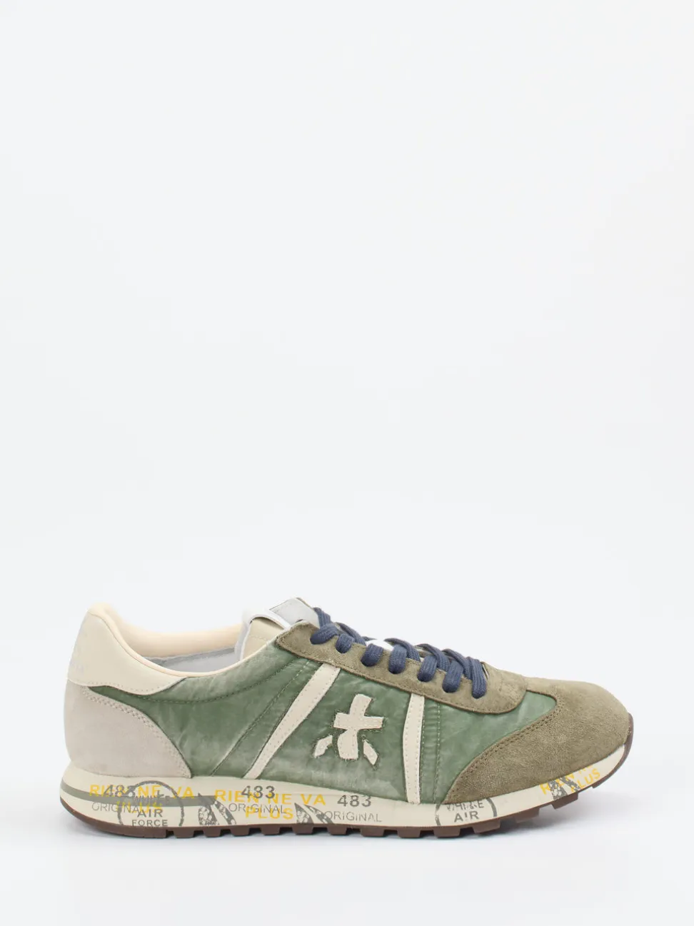 Premiata – Retro-Sneaker aus Textil und Veloursleder