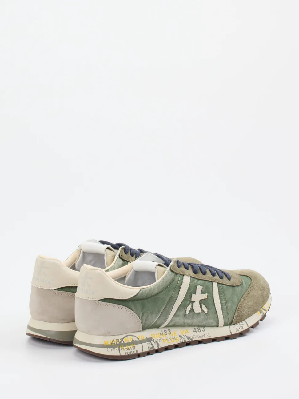 Premiata – Retro-Sneaker aus Textil und Veloursleder