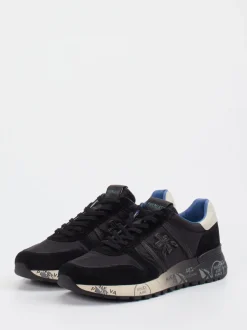 Premiata – Retro-Sneaker aus Veloursleder und Nylon