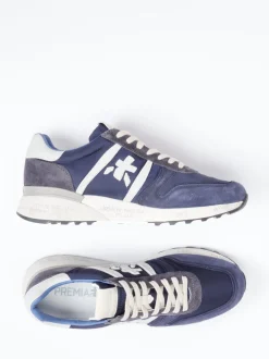 Premiata – Retro-Sneaker aus Veloursleder und Nylon