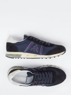 Premiata – Retro-Sneaker aus Veloursleder und Nylon