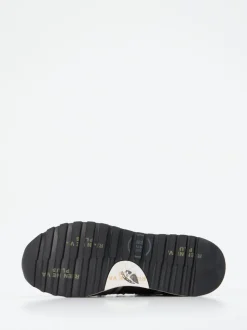 Premiata – Retro-Sneaker aus Veloursleder Anthrazit