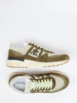 Premiata – Retro-Sneaker aus Veloursleder und Mesh