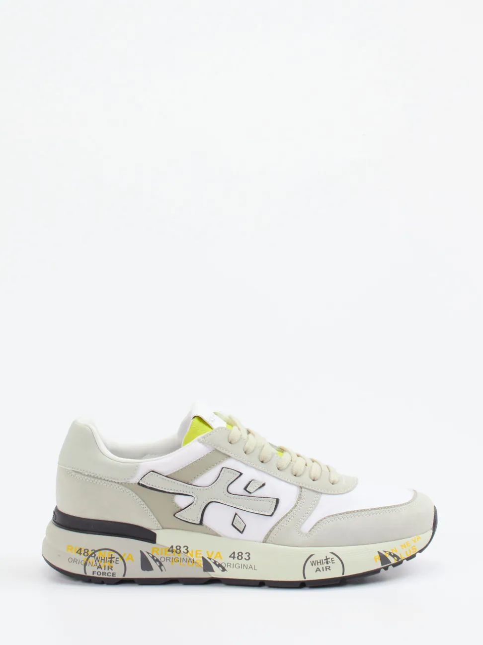 Premiata – Retro-Sneaker aus Textil und Veloursleder