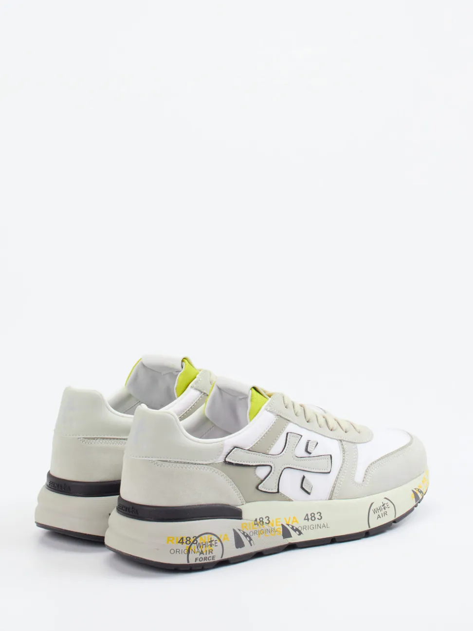 Premiata – Retro-Sneaker aus Textil und Veloursleder