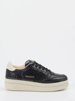 Premiata – Sneaker aus Kalbleder in Schwarz