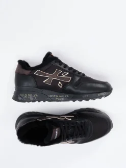 Premiata – Sneaker aus Kalbleder mit Lammfellfutter