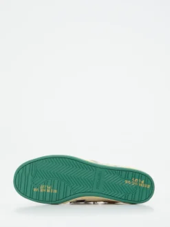 Premiata – Sneaker aus Kalbleder in Beige-Grün