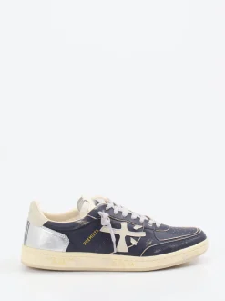 Premiata – Sneaker aus Kalbleder mit Metallic-Details