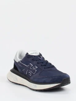 Premiata – Sneaker aus Veloursleder und Nylon blau