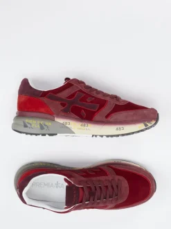 Premiata – Sneaker aus Veloursleder in Bordeaux