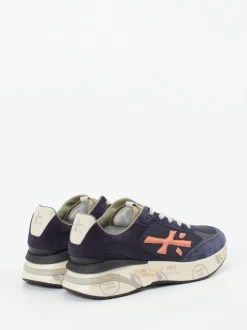 Premiata – Sneaker aus Veloursleder und Mesh dunkelblau