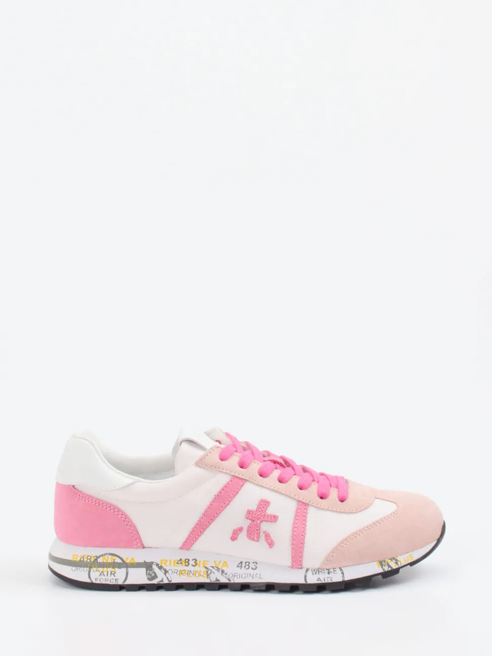 Premiata – Sneaker aus Veloursleder in Rosé