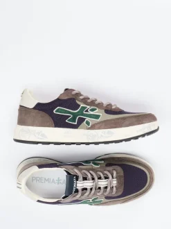 Premiata – Sneaker aus Veloursleder Dunkelviolett