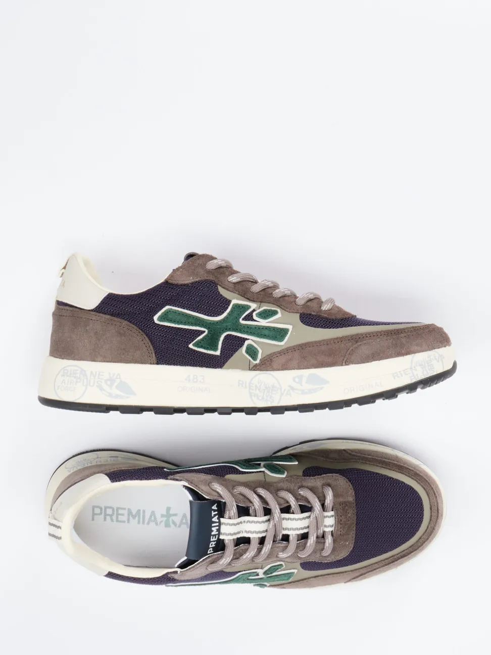 Premiata – Sneaker aus Veloursleder Dunkelviolett